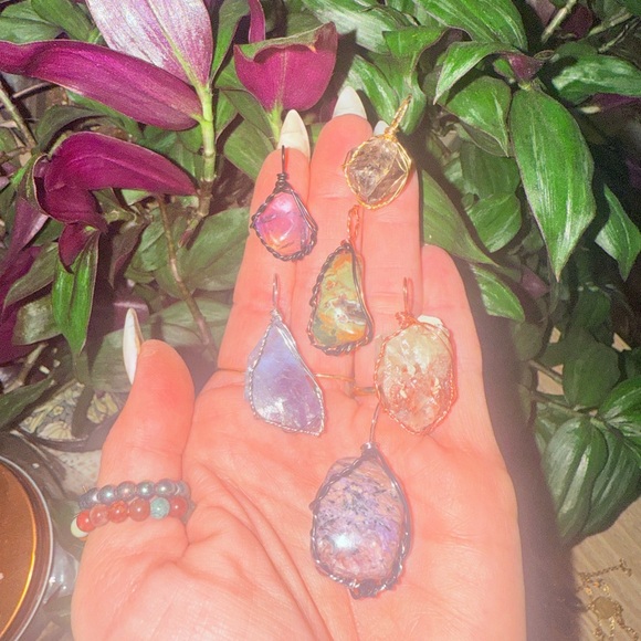 Jewelry - Elegant Multicolor Gemstone Pendants in show